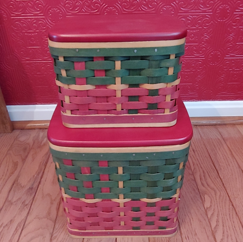 Longaberger Holiday Hearth Basket Set - Picture 6 of 8
